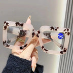 Geometric Square Reading Glasses – Retro Frame by Adornity