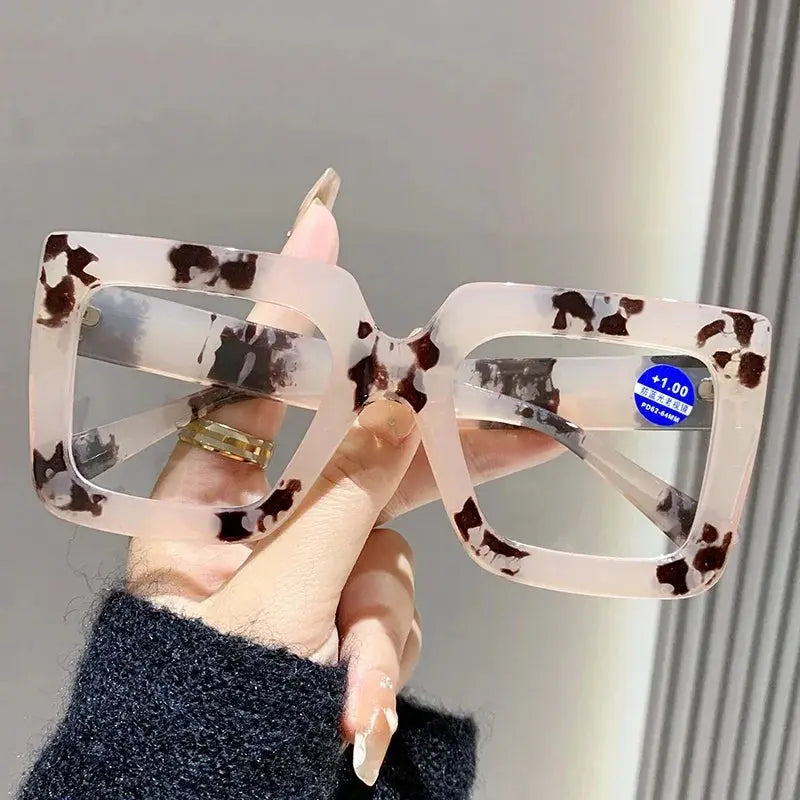 Geometric Square Reading Glasses – Retro Frame by Adornity