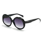 Retro Oval Sunglasses - Metal Frame Women Fashion Shades With UV400 Protection by Adornity