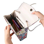 New trend flower decoration dinner bag fashion lady handbag celebrity travel storage bag wedding party evening dress gift bag by Hegichi