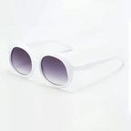 Retro Oval Sunglasses - Metal Frame Women Fashion Shades With UV400 Protection by Adornity