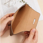 KLASSNUM Luxury Leather Reading Glasses Bags Woman MEn Portable Protective Travel Sunglasses Case Fashion Eyewear Protector by Hegichi