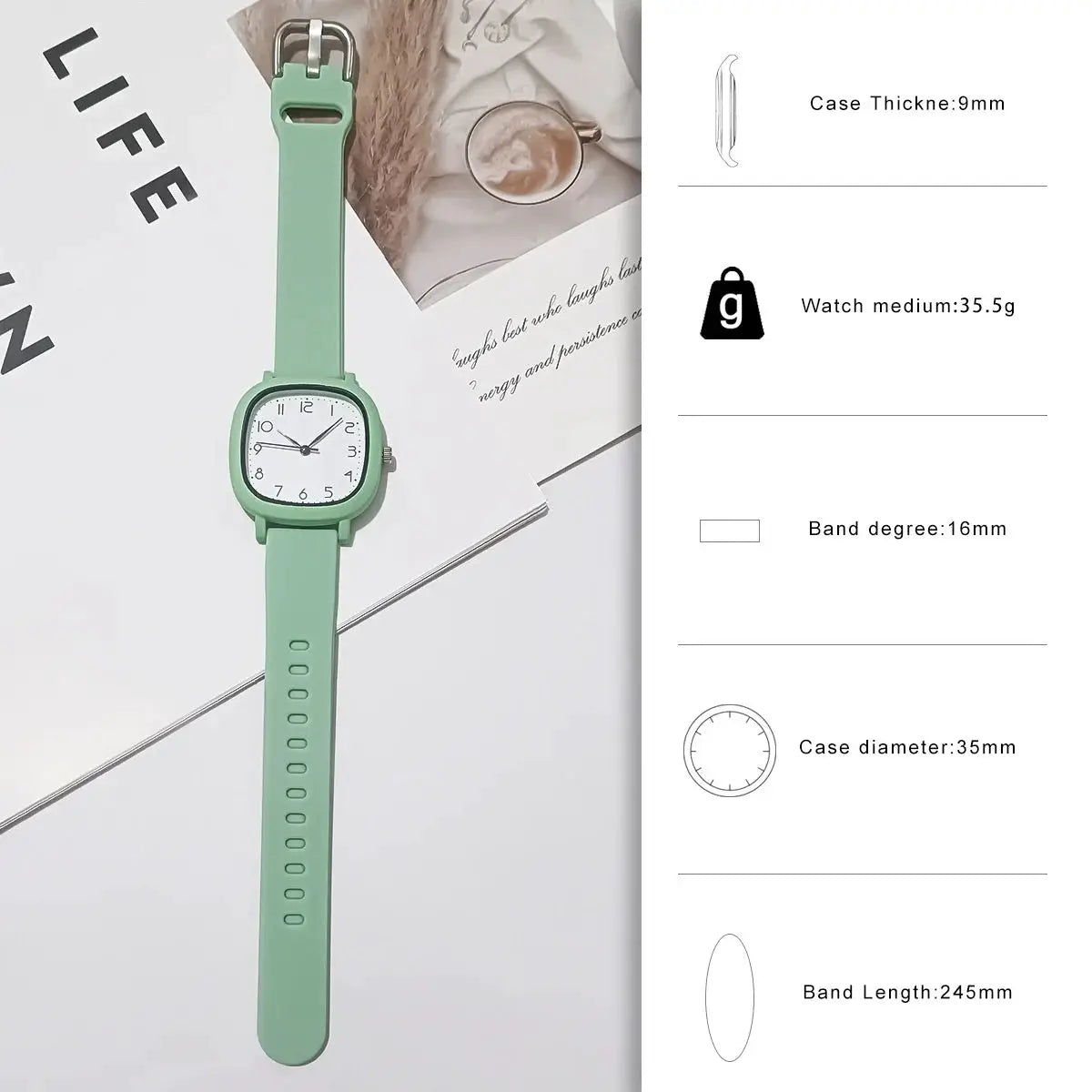 Fashion Brand Bear Women Quartz Watch 2024 Ladies Casual Silicone Jelly Watches Clock Girl Gift Zegarek Damski by Adornity