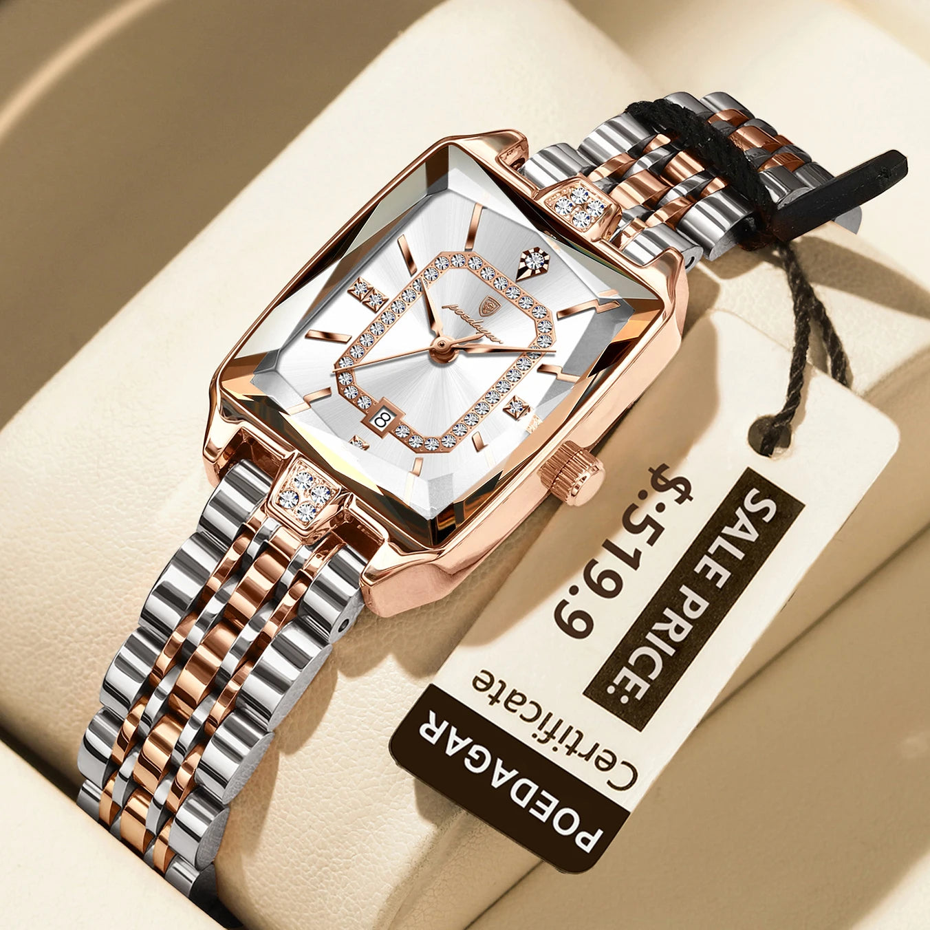 Elegant Everyday Watch – Stainless Steel Dial by Adornity