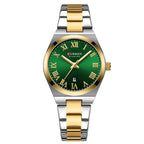 Women Stainless Steel Watch - Waterproof Analog Bracelet With Date Display by Adornity