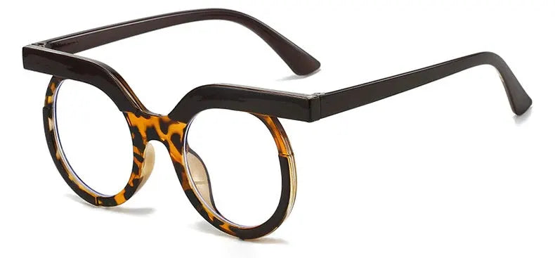 Round Transparent Blue Light Glasses – Minimal Frame by Adornity