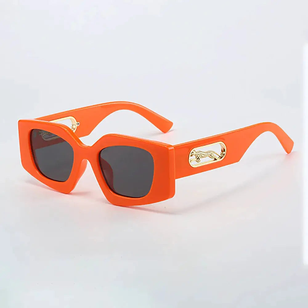 Women's Retro Oval Sunglasses Black Small Frame Fashion Brand Trendy Hot Points Sun Glasses Ladies Star Shades UV400 Eyewear by Hegichi