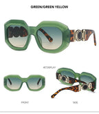 Oversized Rectangle Sunglasses – Vintage Frame by Adornity