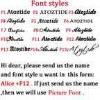 Atoztide Personalized Custom Names Rings Stainless Steel for Couple Wedding Letter Circle Adjustable Open Size Jewelry Gifts by Hegichi