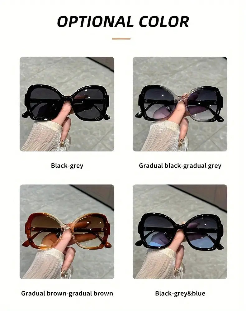 Y2K Oversized Sunglasses – Fashion Sunglasses with Green Jelly Frame & Anti-Reflective Lenses by Adornity
