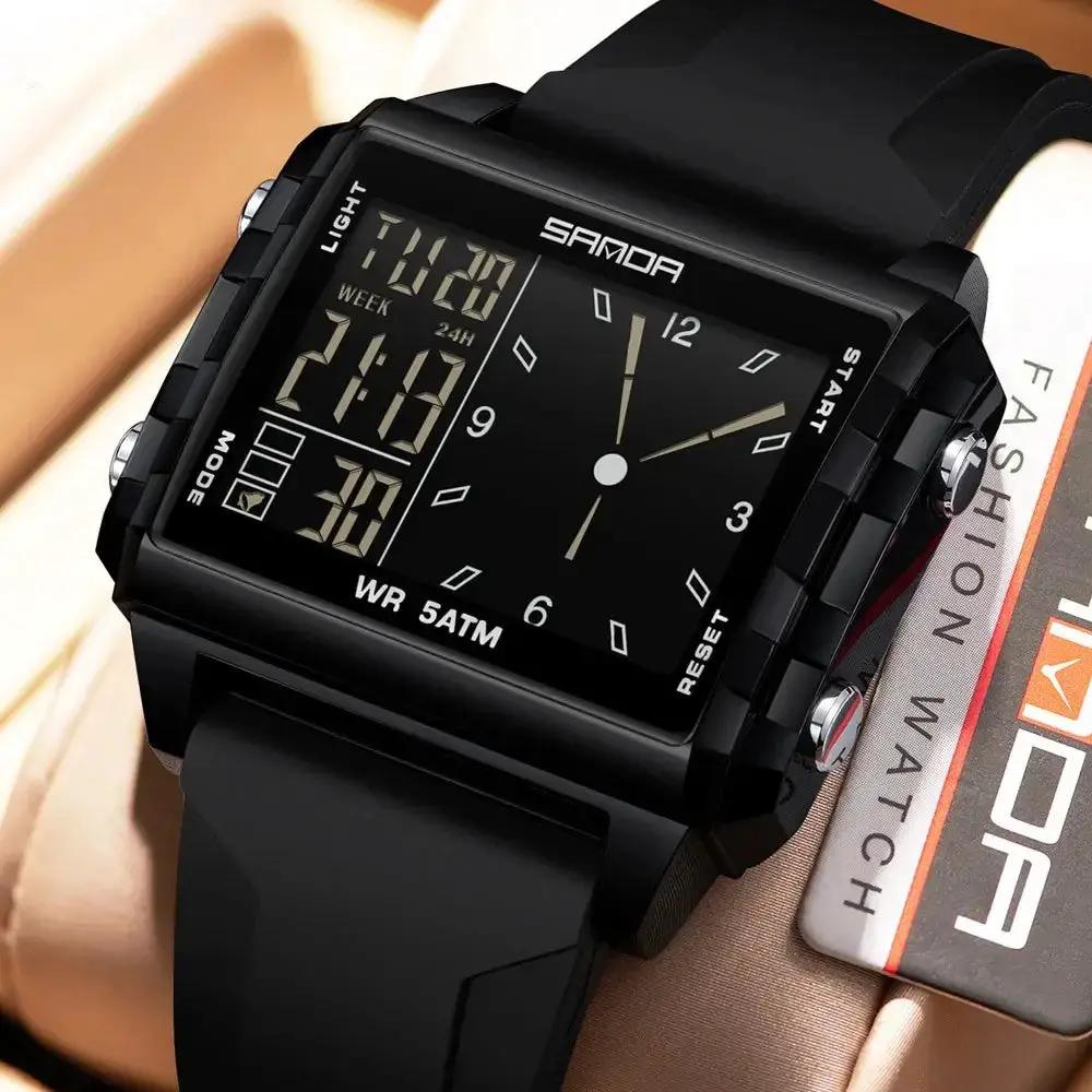 Digital Watch Square Dial Luxe Edition Limited Collection by Adornity