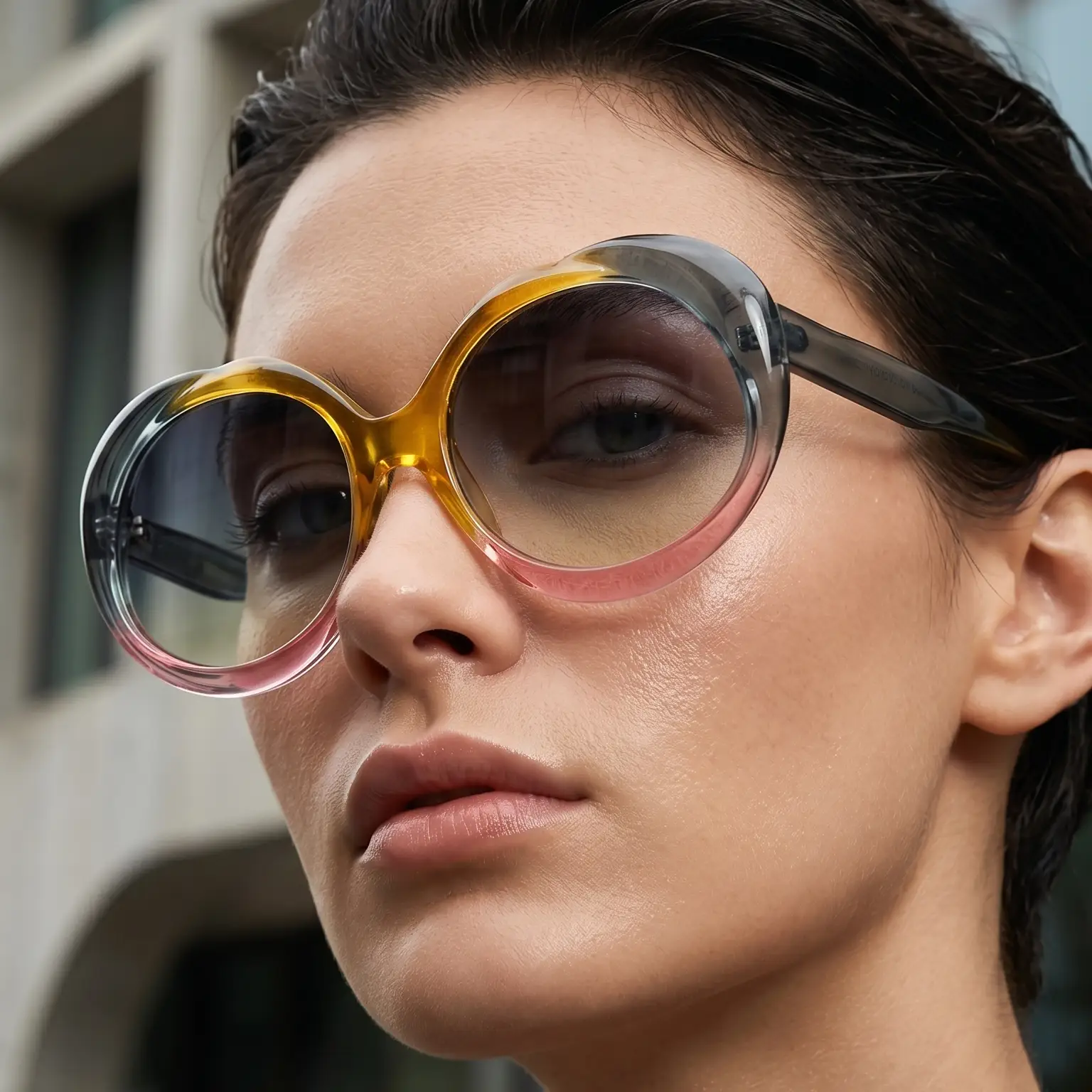 Metal Frame Retro Oval Sunglasses For Women From The Vintage Collection With UV400 Protection Limited Edition by Hegichi