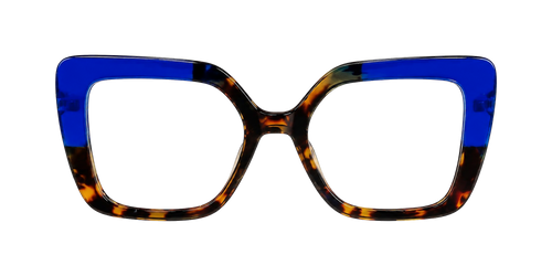 Oversized Square Fashion Blue Light Glasses – Multicolor Frames virtual try-on asset