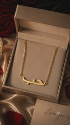 حب Arabic Love Necklace | Custom Engraved Pendant